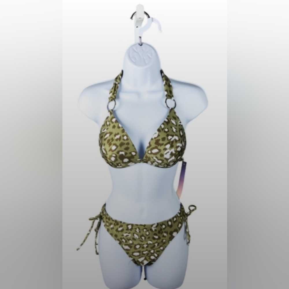 Olive Leopard Print Bikini